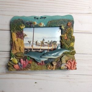 Key largo dolphin picture frame